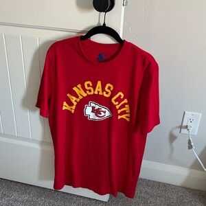 STARTER Red Kansas City Tee with Yellow Accents